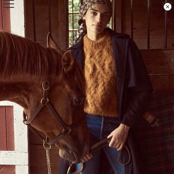 Doen Anika Sweater S in Bright Pumpkin - Picture 3 of 8